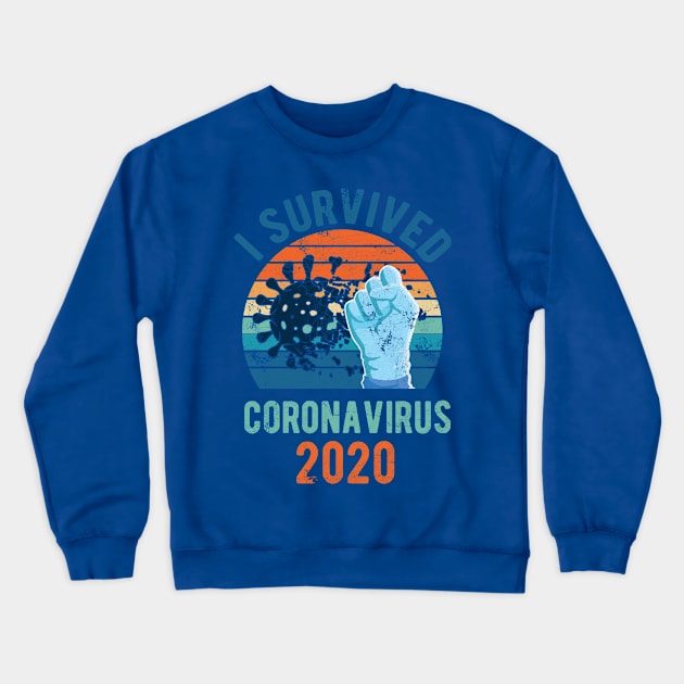 I Survived Coronavirus Crewneck Sweatshirt by Gaming champion
